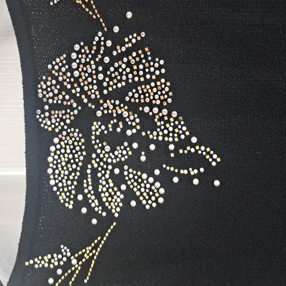 St. John Evening Little Black Dress Sequin Knit By Marie Gray Sz 2 Nwot - Picture 7 of 7